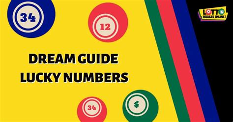 lotto dream numbers|Lucky Numbers Dream Guide .